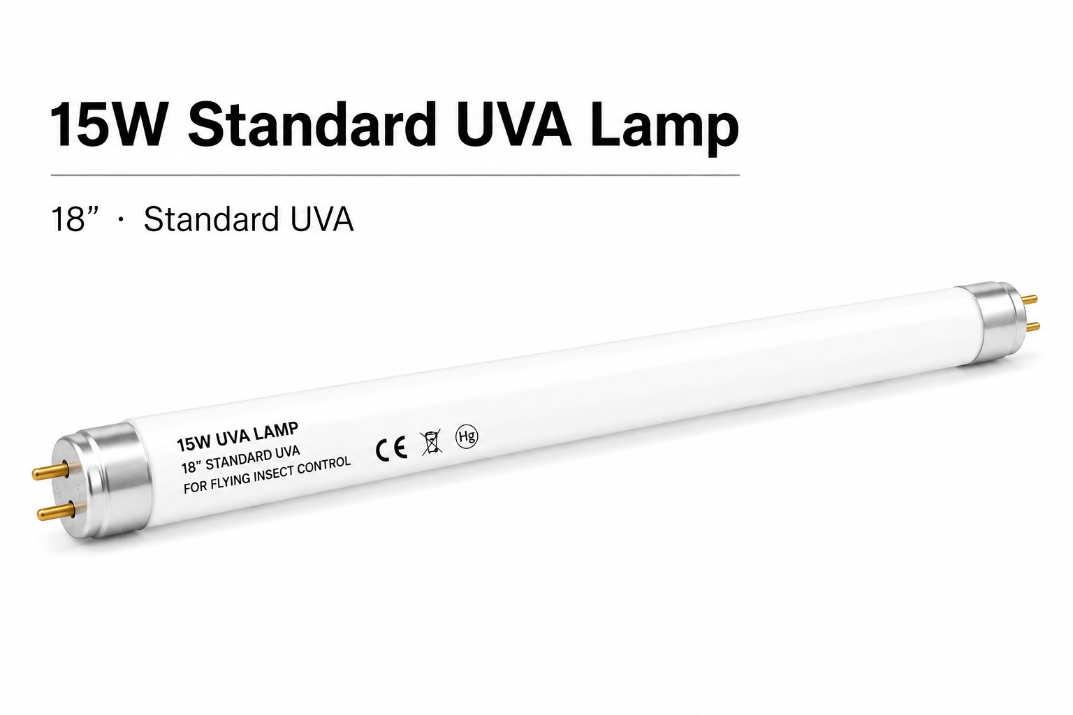 15W standard UVA replacement lamp, 18 inch