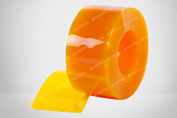 Amber anti-insect yellow PVC strip curtain