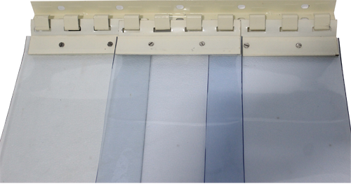 MS / GI powder-coated swivel track for PVC strip curtains