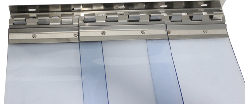 SS304 stainless steel swivel track for PVC strip curtains