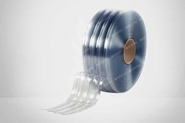 Ribbed PVC strip curtain